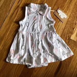 Angel Dear Tennis Racket Print Baby Dress Skort